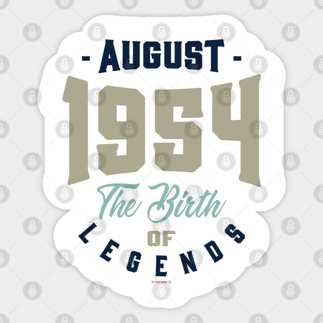 August 1954 The Birth Of Legends Sticker by C_ceconello